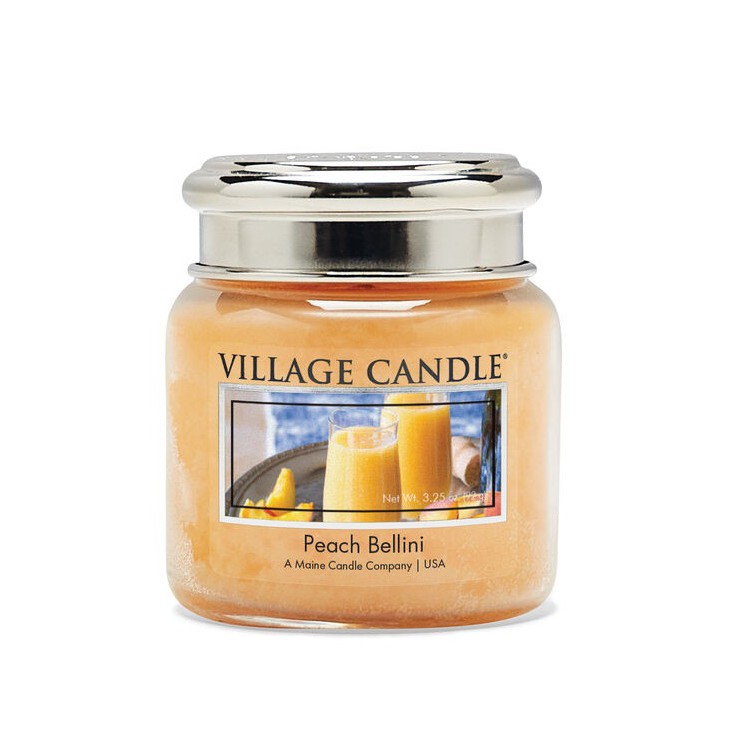 Kleine Pfirsich Bellini Village Kerze