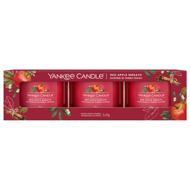 Yankee Candle mini 3er-Pack Red Apple Wreath-Kerzen