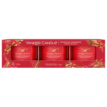 Yankee Candle mini 3er-Pack Sparkling Cinnamon-Kerzen