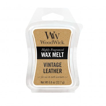 Vintage Leder WoodWick Duftwachs