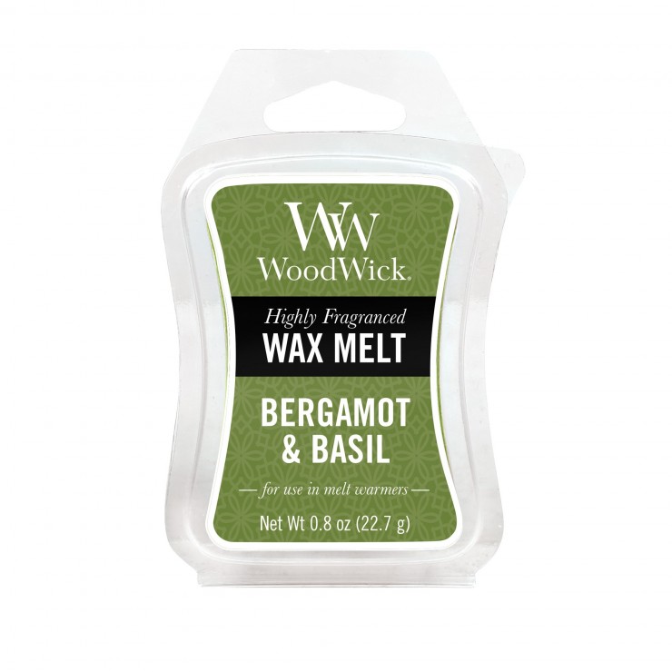 Bergamotte und Basilikum WoodWick Duftwachs