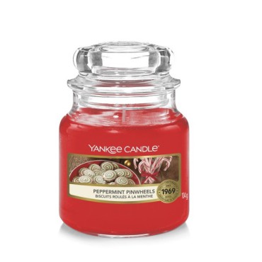 Yankee Candle kleine Peppermint Pinwheels Kerze