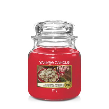 Medium Peppermint Pinwheels Kerze von Yankee Candle
