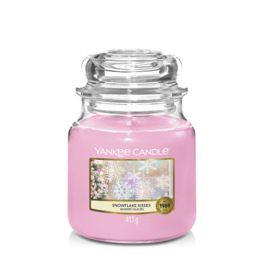 Snowflake Kisses Yankee Candle mittelgroße Kerze