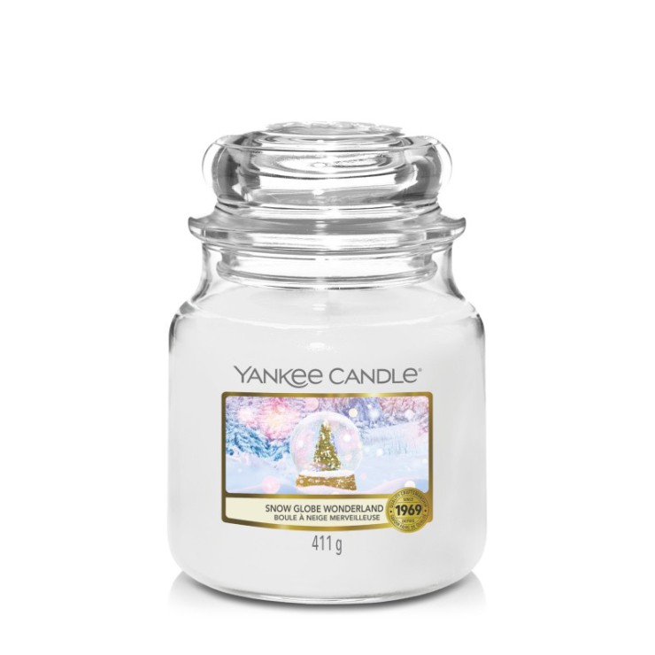 Snow Globe Wonderland mittelgroße Kerze von Yankee Candle