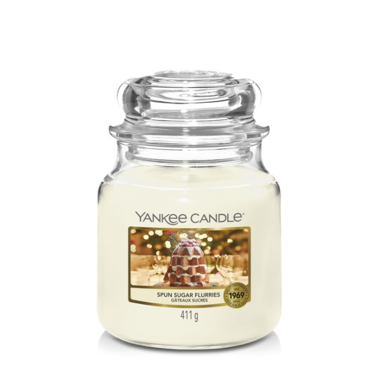 Medium Spun Sugar Flurries Kerze von Yankee Candle