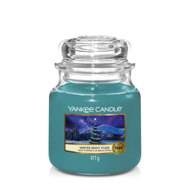 Medium Winter Night Stars Yankee Kerze