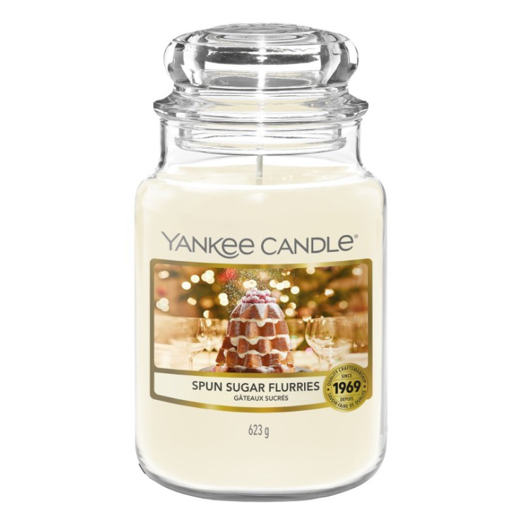 Große Spun Sugar Flurries Kerze von Yankee Candle