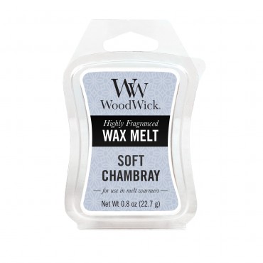 Soft Chambray WoodWick Duftwachs