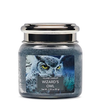 Kleine Dorfkerze Wizard`s Owl
