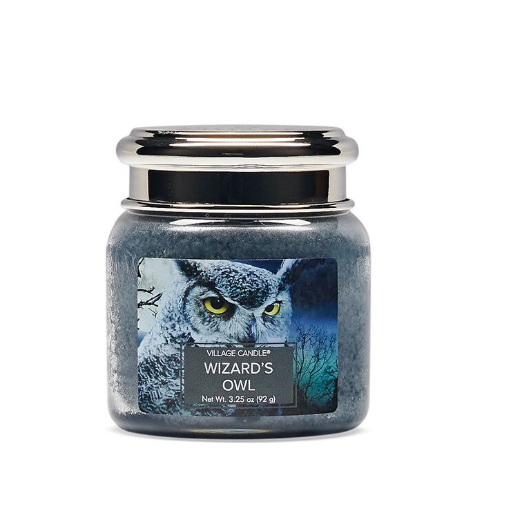 Kleine Dorfkerze Wizard`s Owl