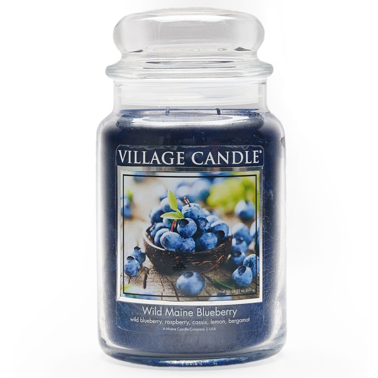 Große Wild Maine Blueberry Village Kerze