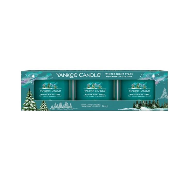 Yankee Candle mini 3er Pack Winter Night Stars Kerzen