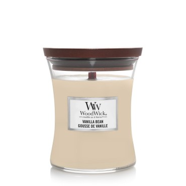Medium Vanille Bohne Woodwick Kerze
