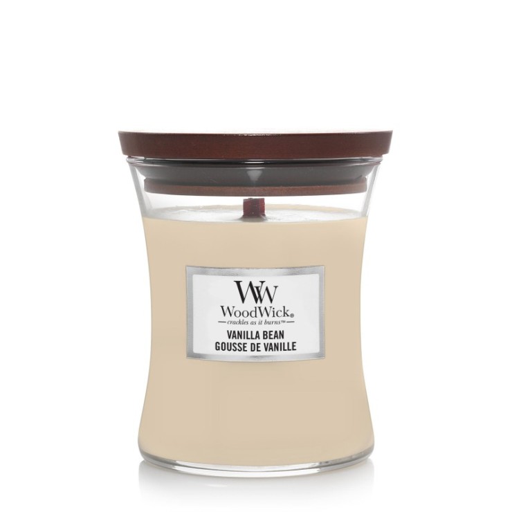 Medium Vanille Bohne Woodwick Kerze