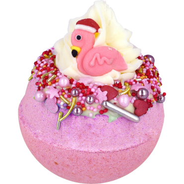 Flamingo-Glocken Bomb Cosmetics sprudelnde Badekugel