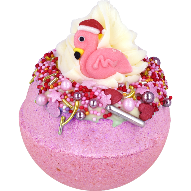 Flamingo-Glocken Bomb Cosmetics sprudelnde Badekugel