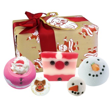 Claus für Celebrations Bomb Cosmetics Geschenkset