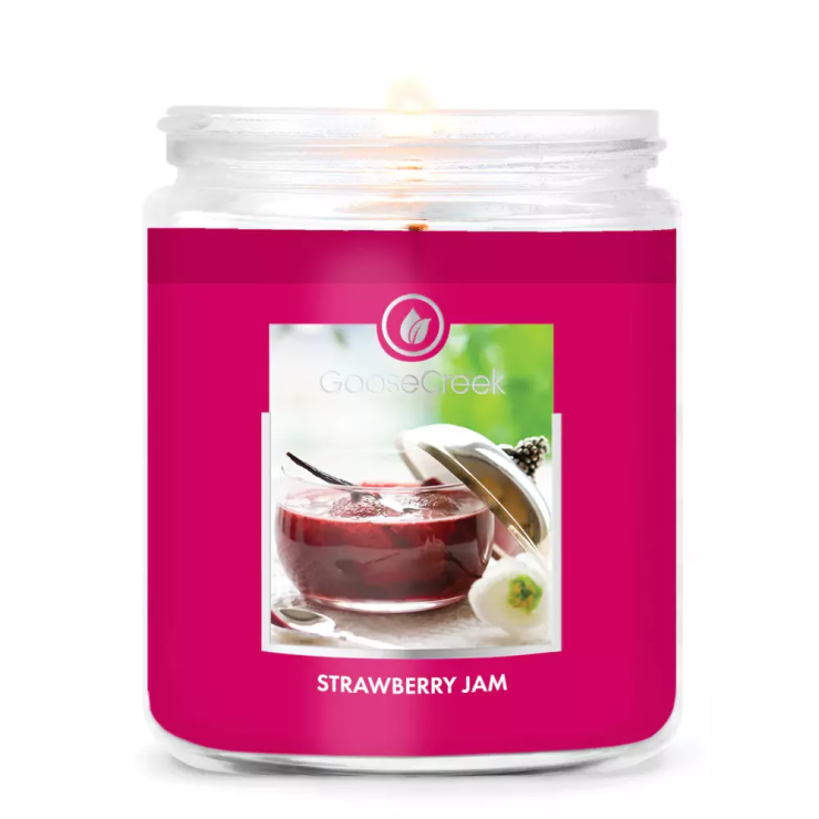 Kleine Strawberry Jam Goose Creek Kerze
