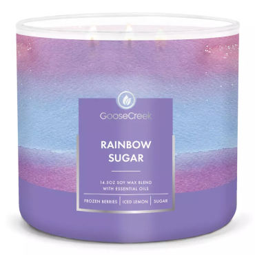 Becher Regenbogen Zucker Goose Creek Kerze