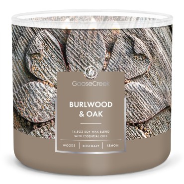 Tumbler Burlwood & Oak Goose Creek Kerze
