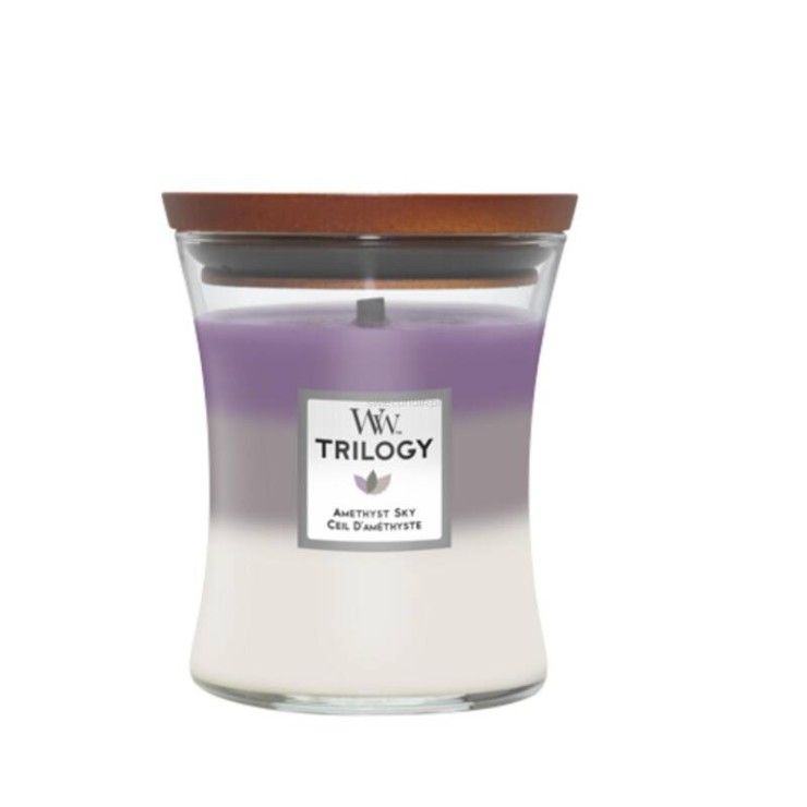 Woodwick mittel Amethyst Sky Kerze