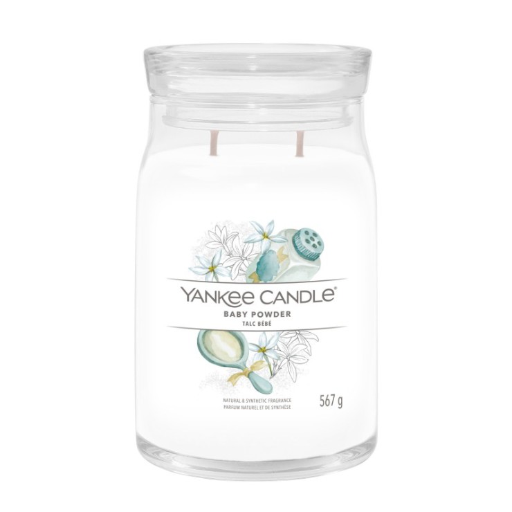 Yankee Candle Signature Baby Puder Große Kerze