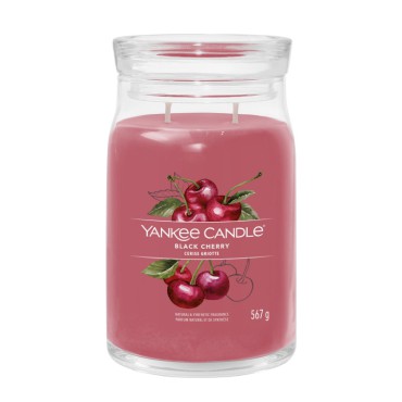 Große Signatur Black Cherry Yankee Kerze