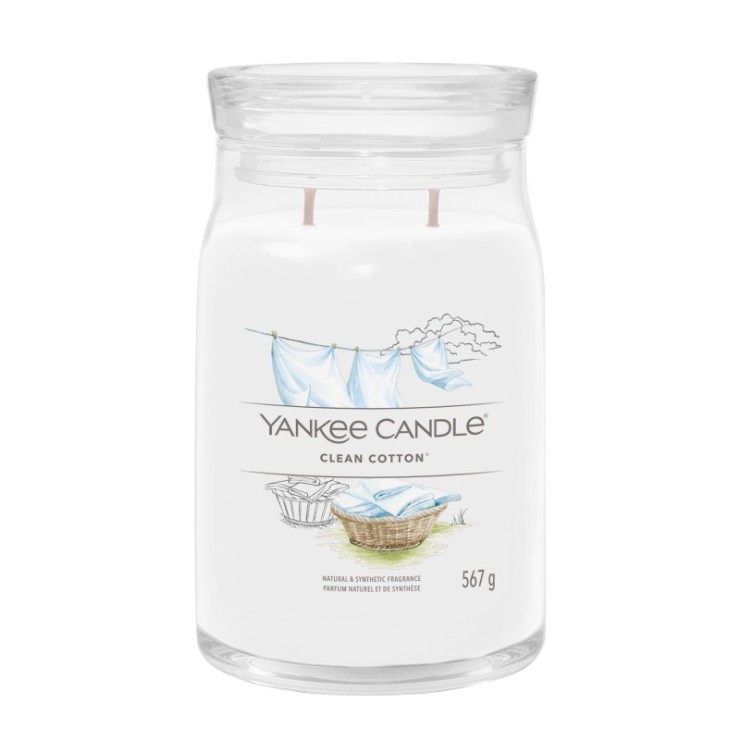 Große Signatur Clean Cotton Yankee Kerze