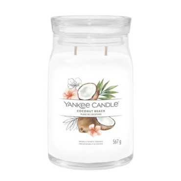 Große Signature Coconut Beach Kerze von Yankee Candle