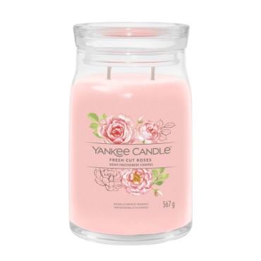Große Signatur Fresh Cut Roses Yankee Kerze