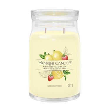 Große Signature Iced Berry Lemonade Kerze von Yankee Candle