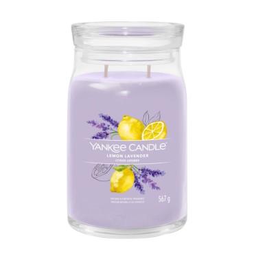 Große Signatur Zitrone Lavendel Yankee Kerze