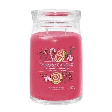 Yankee Candle große Kerze Signature Peppermint Pinwheels