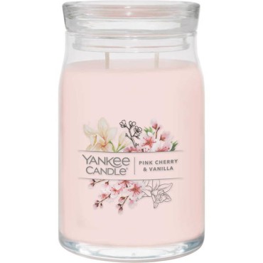 Yankee Candle Signature Rosa Kirsche & Vanille große Kerze