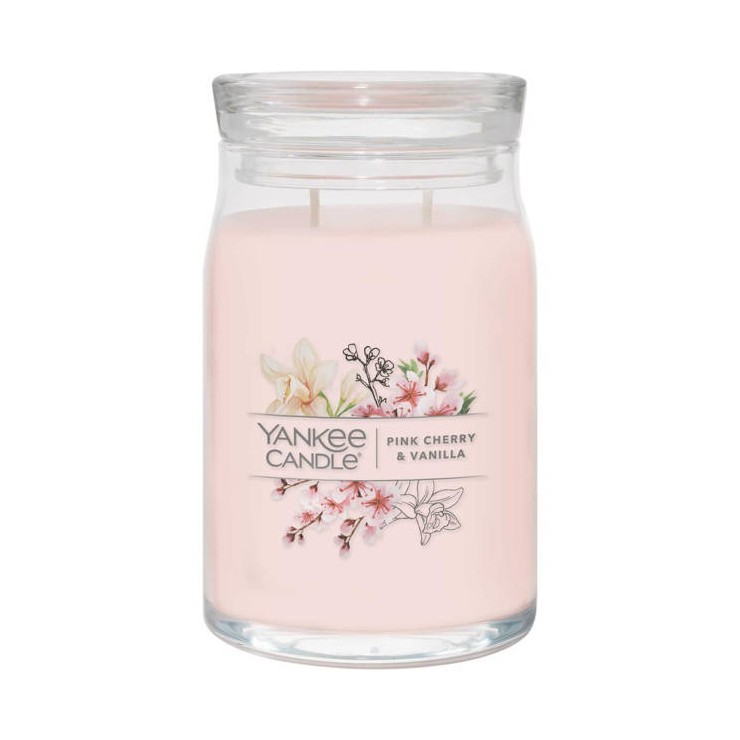 Yankee Candle Signature Rosa Kirsche & Vanille große Kerze