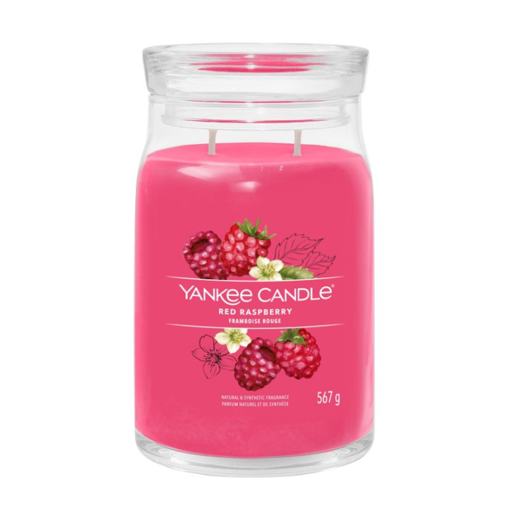 Yankee Candle Signature Rote Himbeere große Kerze