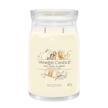 Große Signature Soft Wool & Amber Yankee Kerze