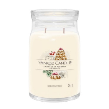 Große Kerze Signature Spun Sugar Flurries von Yankee Candle