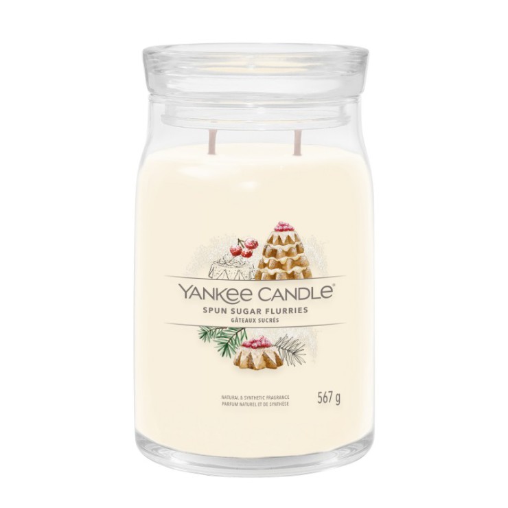 Große Kerze Signature Spun Sugar Flurries von Yankee Candle