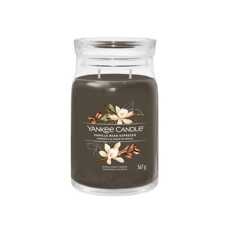 Yankee Candle Signatur Vanille Bohne Espresso große Kerze
