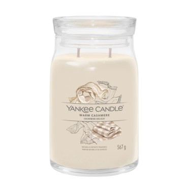 Große Signature Warm Cashmere Kerze von Yankee Candle
