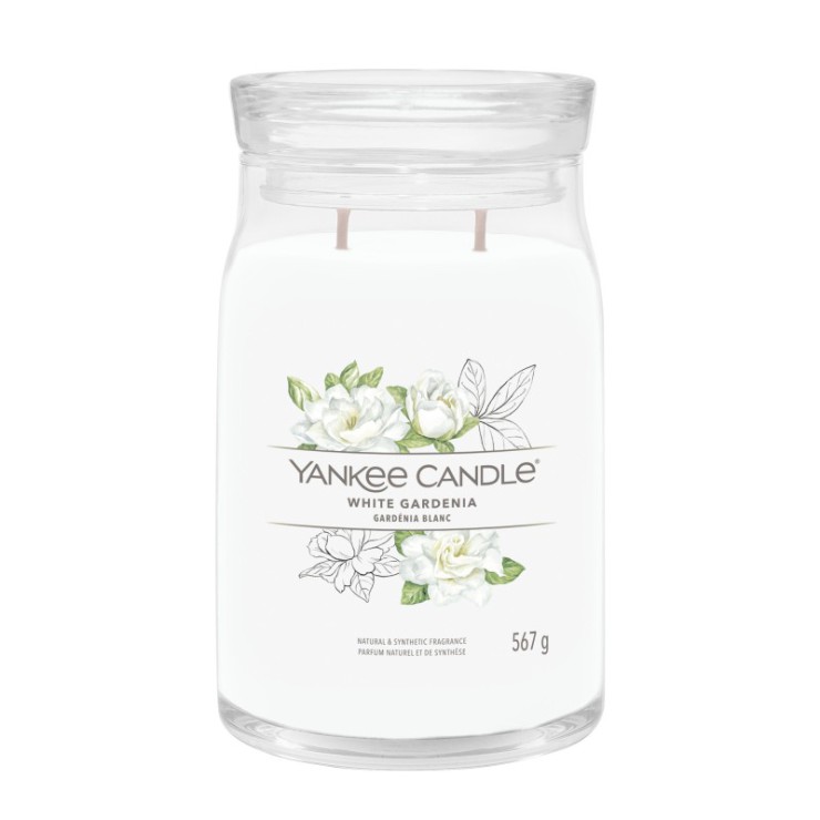 Yankee Candle Signature White Gardenia große Kerze