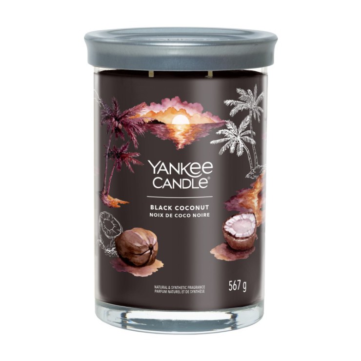 Großer Becher Signature Black Coconut Yankee Candle