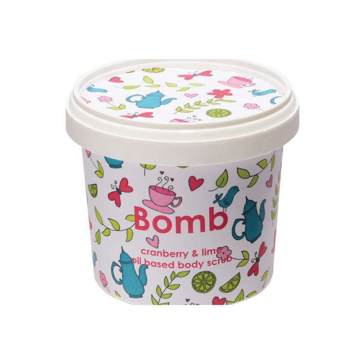 Natürliches Cranberry-Duschpeeling mit LIMETTE Bomb Cosmetics