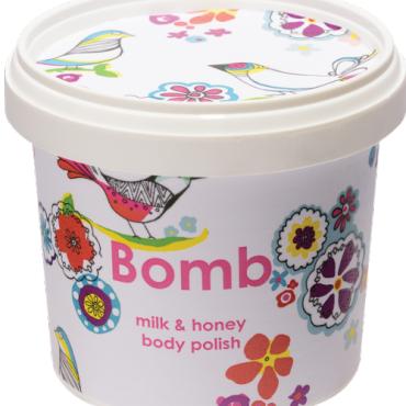 Duschpeeling mit Sheabutter MILK WITH HONEY Bomb Cosmetics