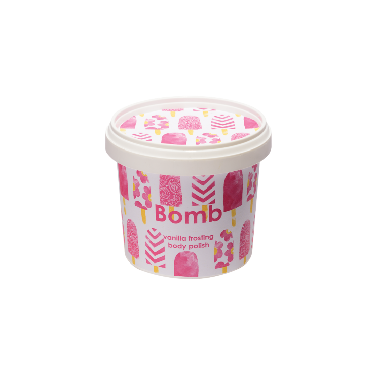 Duschpeeling mit Sheabutter-Vanille-Glasur Bomb Cosmetics