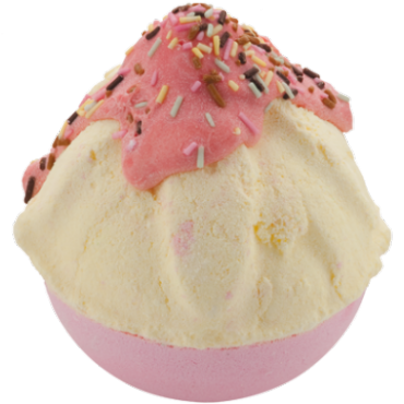 TRUSKAWAWA-BANANA COCCERTAIL sprudelnde Badekugel Bomb Cosmetics