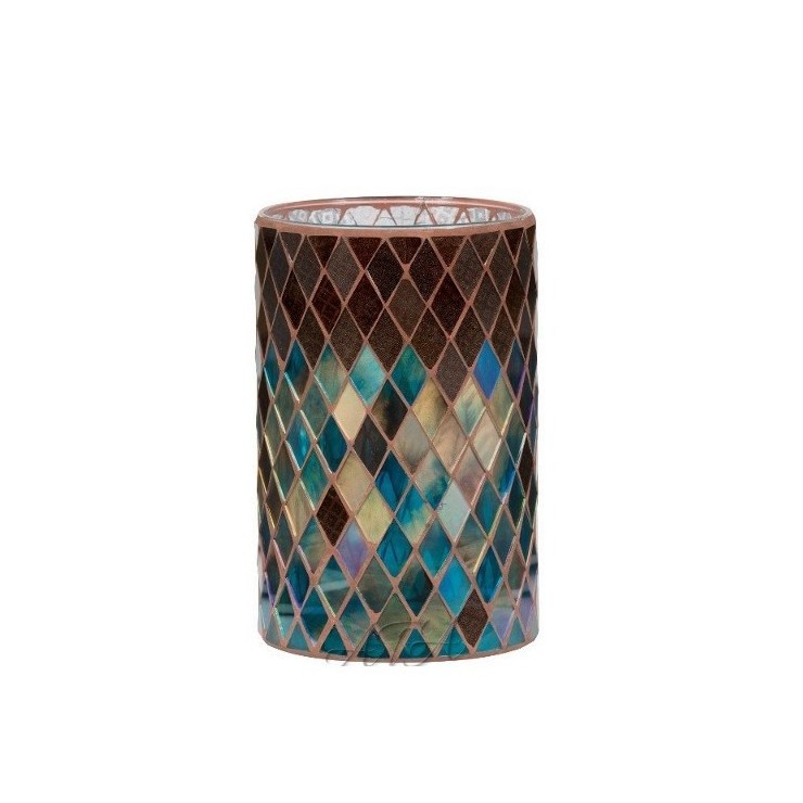 Herbst-Mosaik-Glasdeckel
