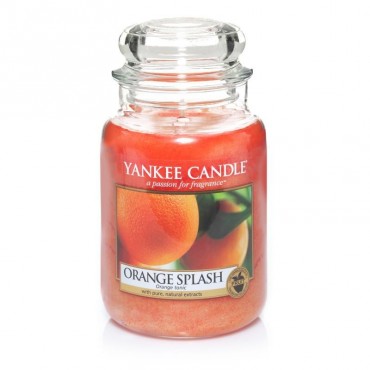 Große Orange Splash Yankee Kerze